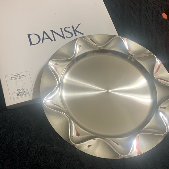 DANSK Origami Stainless Steel Charger / Plate BRAND NEW!!! - Picture 1 of 9
